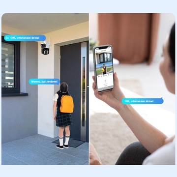 ДВОЙНАЯ ВРАЩАЮЩАЯСЯ НАРУЖНАЯ IP-КАМЕРА WIFI 6MPX