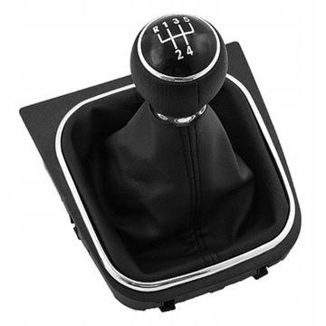 GAŁKA ZMIANY BIEGÓW MIESZEK VW Golf V 5 VI 6 SKÓRA