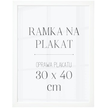 BIAŁA MATOWA RAMKA 30 X 40 OPRAWA PLAKATÓW OBRAZY PLAKATY ZDJĘCIA IKЕА A3