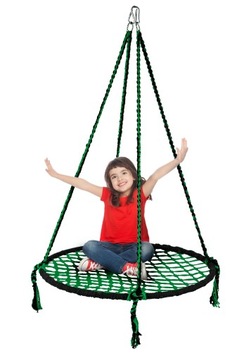 Садовые качели ГНЕЗДО АИСТИ для детей БИНГО большие 100СМ обруч МЕТАЛЛ