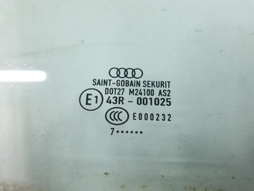 AUDI A3 8P 07R SKLO (OKNO) DVEŘE PRAVÁ PŘEDNÍ 5D