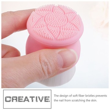 2 SZT. SILIKONOWA SZCZOTKA DO MYCIA TWARZY DWUSTRONNA