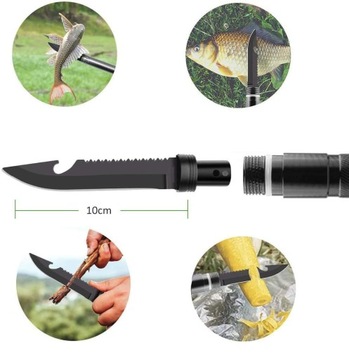 Военная лопата СКЛАДНАЯ лопата, нож, пила, зажигалка для ВЫЖИВАНИЯ, необходимая 16 В 1