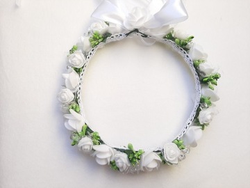 Венок для причастия, причастие, венок для причастия, жемчуг