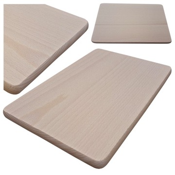 Duża deska do krojenia taca drewniana prostokątna 30X20 cm lite drewno buk