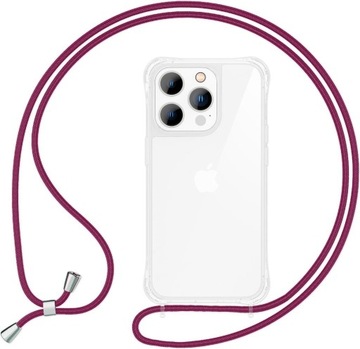 Etui Case Plecki z sznurkiem Kaliroo do Apple iPhone 14 PRO MAX bezbarwny