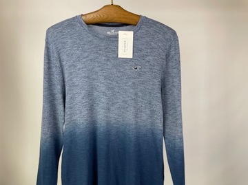 Bluzka męska long sleeve niebieski ombre HOLLISTER r. S