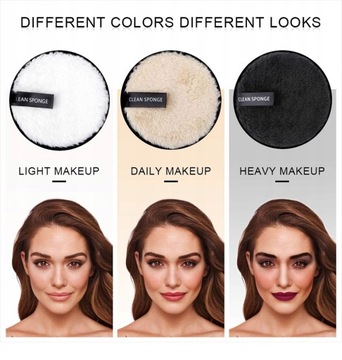 3шт многоразовые подушечки для снятия макияжа хлопчатобумажная салфетка