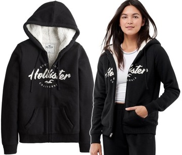 HOLLISTER Abercrombie Bluza Sherpa Futerko USA S