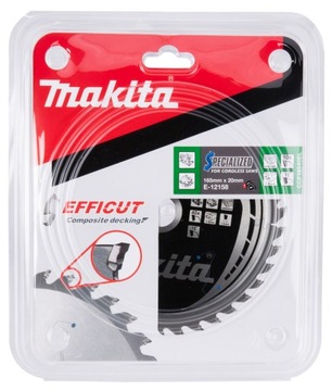 Makita E-12158 Tarcza tnąca Efficut 165x20mm 40Z deski kompozytowe