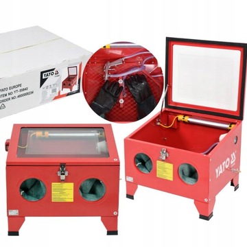 ПЕСКОСТРОЙНАЯ МАШИНА YATO С КАБИНОЙ, 90 Л, СТРУЙНАЯ СТРУЙНАЯ МАШИНА