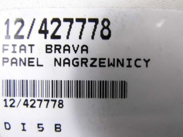 FIAT BRAVA 182 PANEL ŘÍZENÍ VENTILACE RADIÁTORU