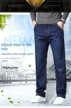 Jeans For Men's Straight Business Casual Pants Reg
