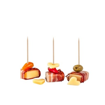 Зубочистки деревянные 2000 шт. для зубов закуски фруктовые палочки