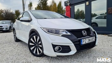 Honda Civic IX Hatchback 5d Facelifting 1.4 i-VTEC 100KM 2016 Honda Civic 1.4Benz manual Navi Kamera climatronic biala perla 1.3 99KM, zdjęcie 18