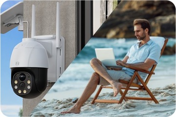 НАРУЖНАЯ СОЛНЕЧНАЯ IP-КАМЕРА ДЛЯ SIM-КАРТЫ 4G LTE GSM 3MPx