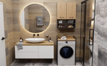 SZAFKA NA PRALKĘ POLA NP ANTRACYT ARTISAN