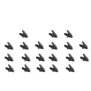 1 zestaw (20 sztuk) Lavalier Mic Słuchawki Tidy Line Kabel z klipsem do koł