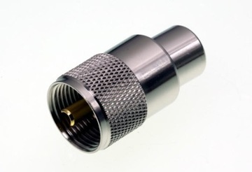 Wtyk UC-1 na kabel RF-7 TEFLON ZŁOCONY