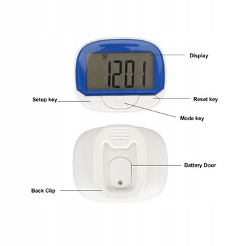 Электронный шагомер, шагомер на клипсе.