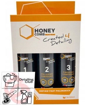 Honey TEST BOX - Zestaw Past Polerskich 3x100 ml