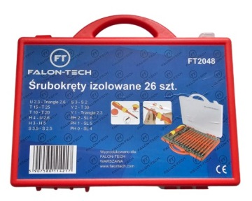 ОТВЕРТКИ, ОТВЕРТКИ ИЗОЛИРОВАННЫЕ, НАБОР 25 РАЗМЕРОВ + ЧЕХОЛ ДЛЯ ЭЛЕКТРИКА