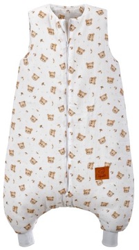 ŚPIWOREK DO SPANIA MUŚLINOWY Z NOGAWKAMI TEDDY BEAR