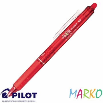 PILOT FRIXION CLICKER WYMAZYWALNY 0,7mm CZERWONY