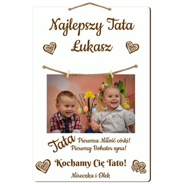 Ramka na zdjęcie tabliczka dla taty na Dzień Ojca