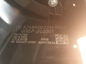 MERCEDES B TŘÍDA W246 A W176 PÁSEK AIRBAG MINCE PŘEPÍNAČ KOMBINOVANÝ