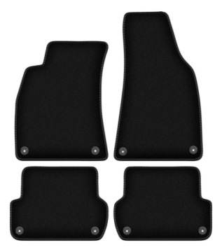 Velurové koberce Basic černé pro: Seat Exeo sedan, kombi (2008-2015)