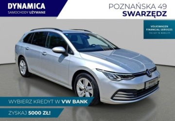 Volkswagen Golf VIII Variant 1.5 TSI 130KM 2022 Volkswagen Golf Variant VAT 23 Life 1.5TSI 130KM M6 2022 r., salon PL, I w