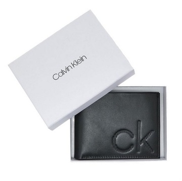 Calvin Klein portfel męski skórzany czarny K50K504833 BDS