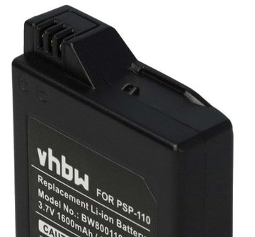 Аккумулятор vhbw для Sony PSP-110 1600 мАч 3,7 В ЗАМЕНА