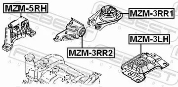 FEBEST ULOŽENÍ MOTORU MZM-5RH