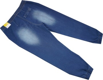 JANINA_46_ SPODNIE jeans GUMA W PASIE nowe V162