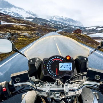 Geloo Мотоцикл спидометр 14000 об/мин с усилителем руля 0-299 км/ч