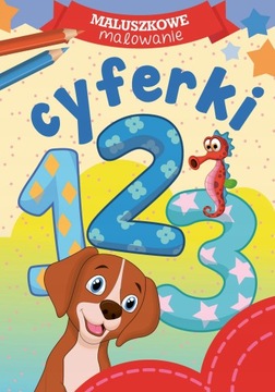 Maluszkowe malowanie CYFERKI Kolorowanka