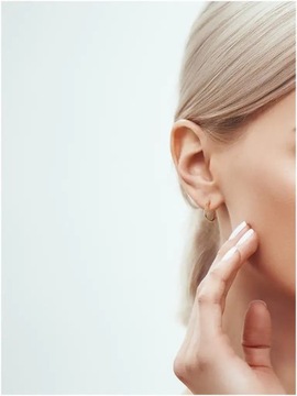 Kolczyki złote koła 333 średnica 15 mm drobne kółka dla dziewczynki na ucho