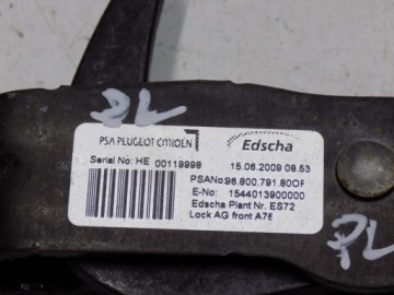 PEUGEOT 207 cc Замок крыши левый, 9680079180