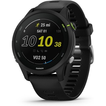 Garmin Forerunner 255 Music, czarny, rozmiar 46 mm