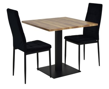 zestaw 2 krzesła stół KWADRAT do baru restauracji