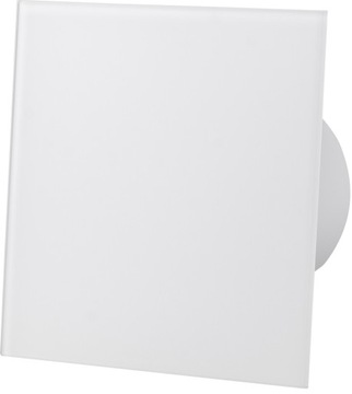 KRATKA WENTYLACYJNA 15x15 + PANEL SZKLANY BIAŁY POŁYSK