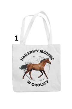 TORBA GRUBA WYTRZYMAŁA NADRUK KOŃ RÓŻNE NAPISY