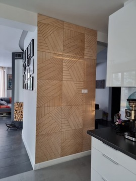 Trelis - 3D деревянная стеновая панель - Правая