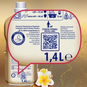 SOFIN Płyn do płukania Tkanin Ochrona Kolorów MIX Zestaw 4szt 256 Prań