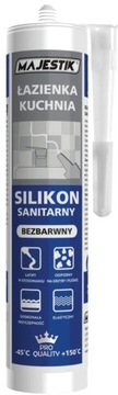 SILIKON Sanitarny MAJESTIK Łazienka Kuch.Bez 280ML