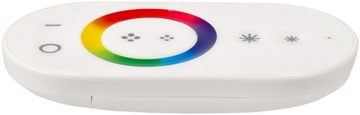 Пульт для светодиодных лент RGB 12А, овал белый, 61023
