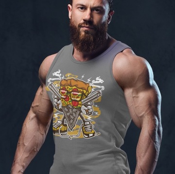 МАЙКА АНИМИРОВАННАЯ ПИЦЦА ГАНГСТЕР