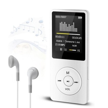 ODTWARZACZ MP3 RADIO FM E-BOOK BLUETOOTH 16GB HIFI + SŁUCHAWKI